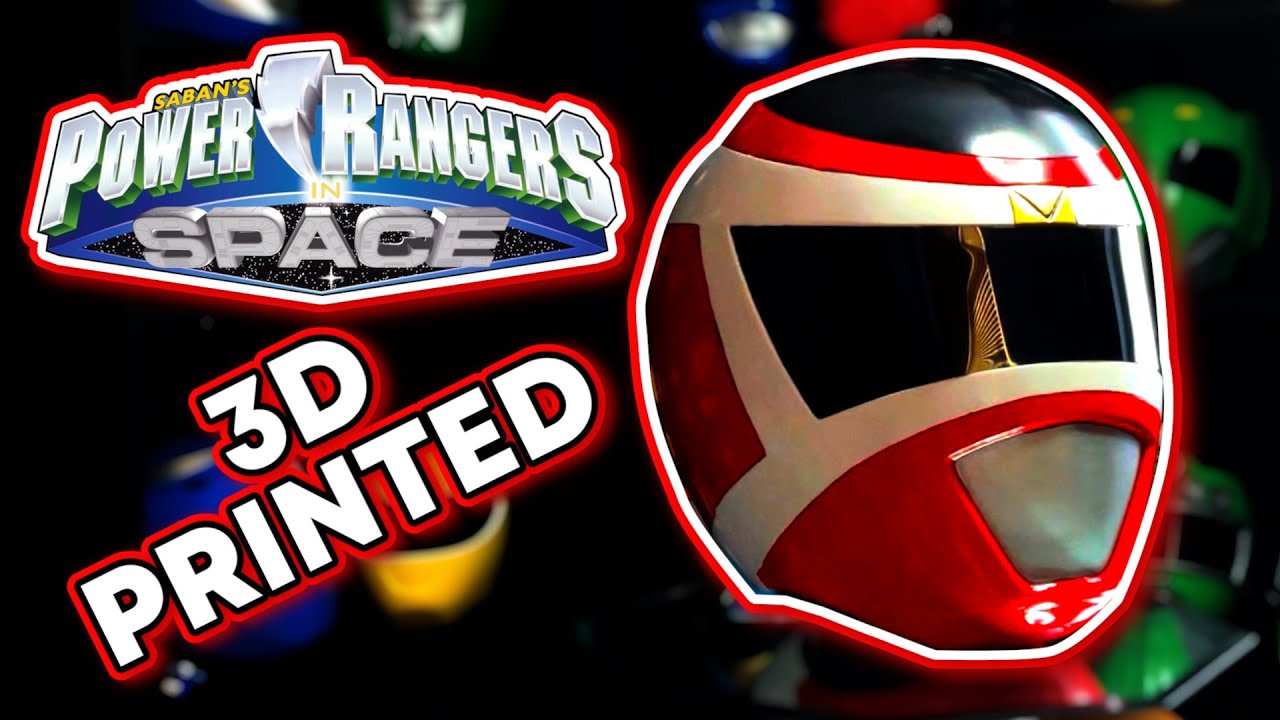 3D Printing and Finishing a Power Rangers In Space Red Helmet