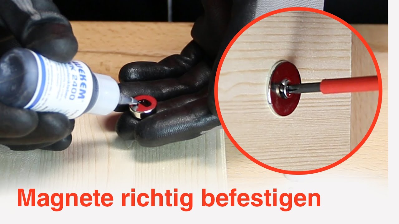 Magnete sicher befestigen: Befestigungsmöglichkeiten für Rohmagnete und Magnetsysteme | Magna-C