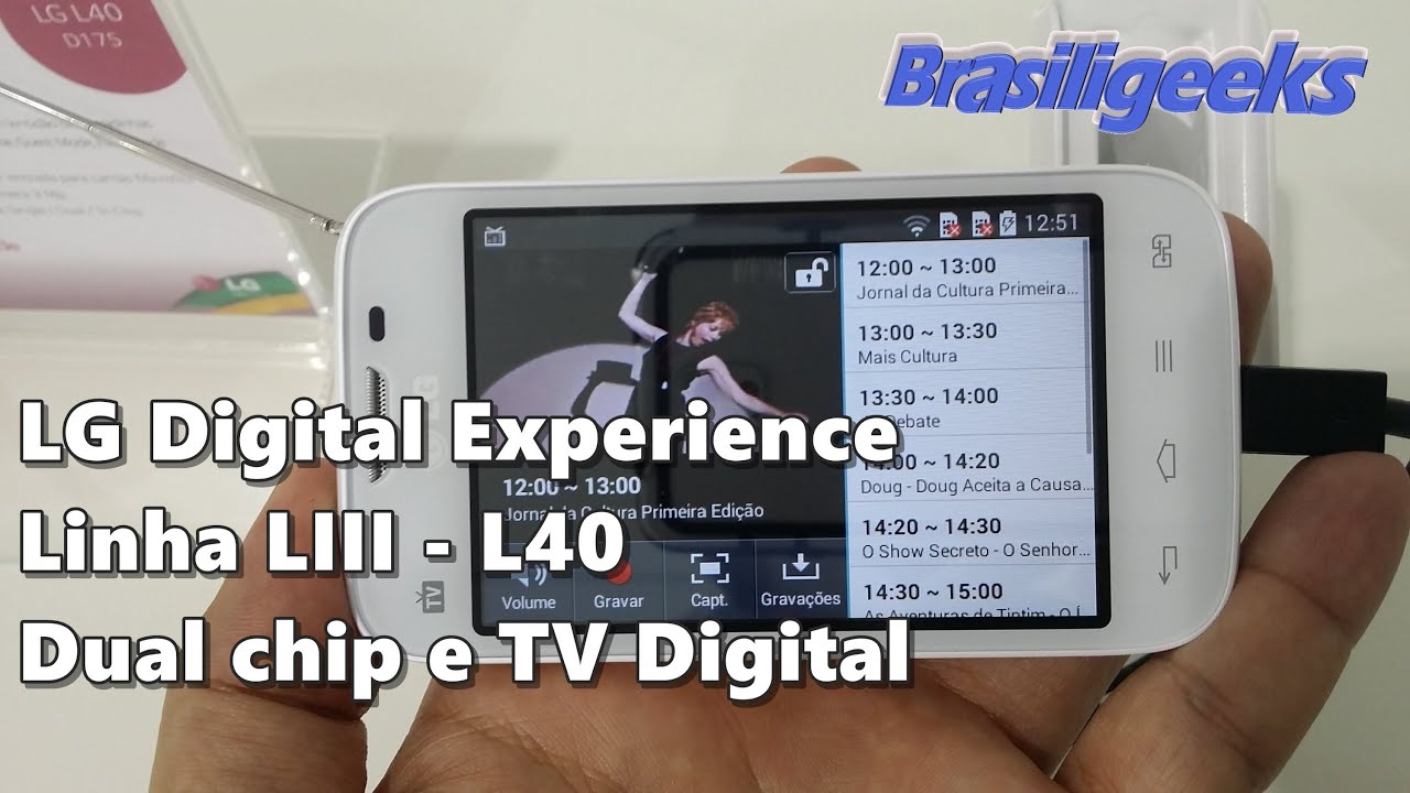 LG L40 (Linha LIII) - Dual Chip e TV Digital
