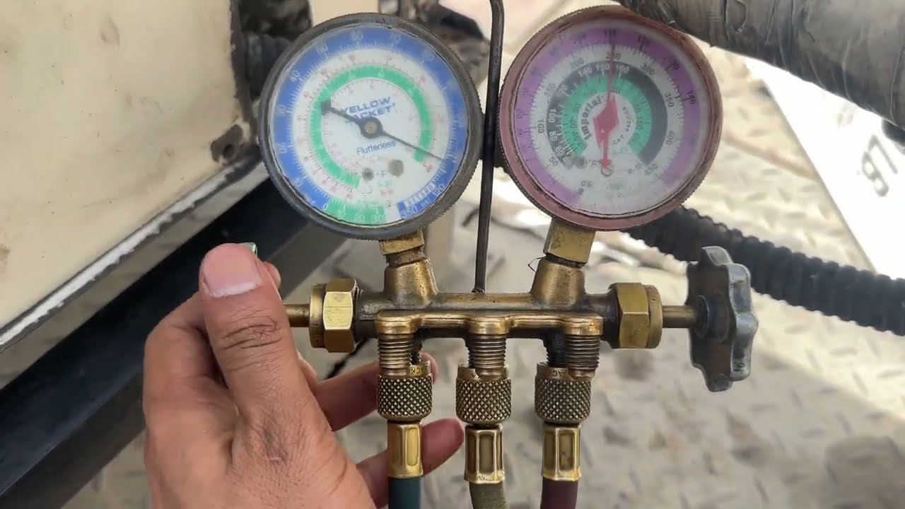AC Starting Time Low Pressure After Some Time Increase Gas Charging Mistake Pressure Up Down Problem