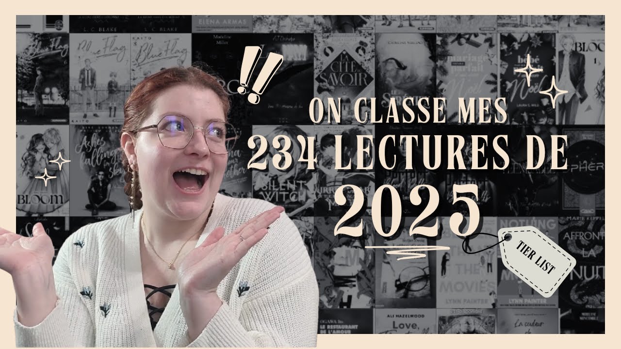 On classe mes 234 lectures de 2025 📖 | Tier list de toutes mes lectures + top 3