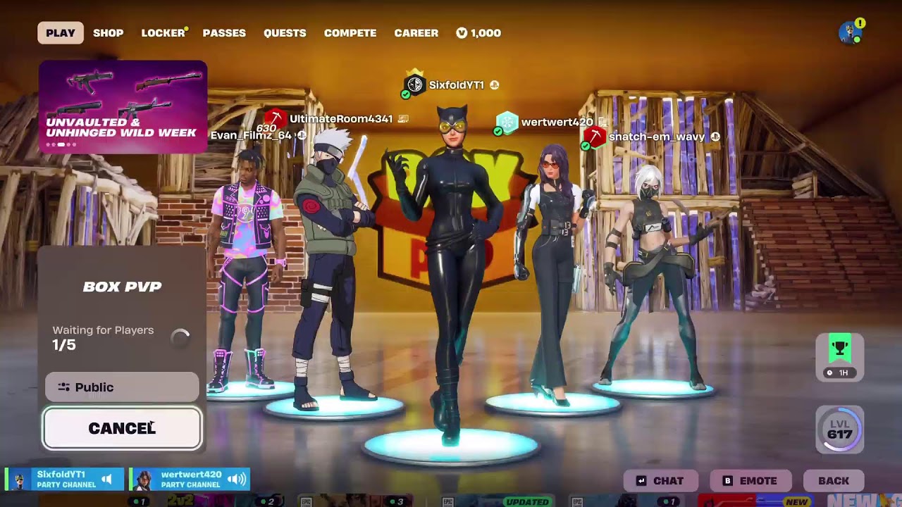 Участие в турнире по Fortnite
