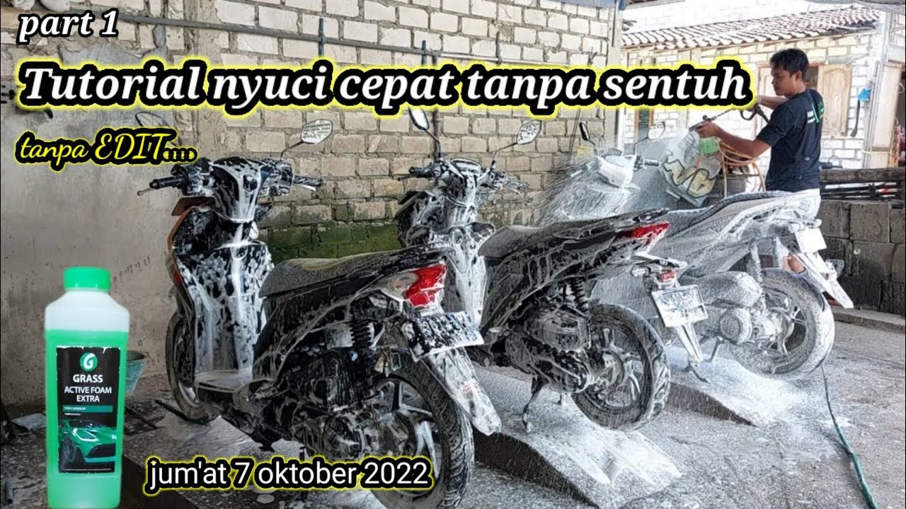 cuci 3 motor tanpa sentuh... tanpa settingan part 1 (full cuci no poles)