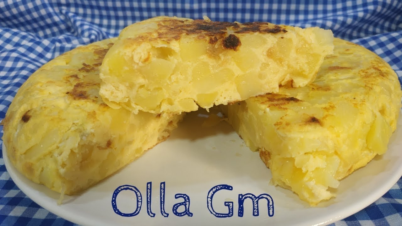 TORTILLA DE PATATAS, más sana y fácil de preparar en Olla GM!!!