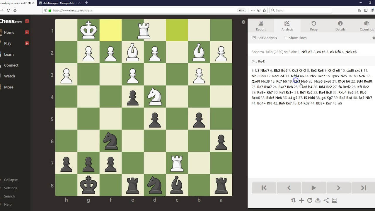Taking on the Titans: vs GM Julio Sadorra