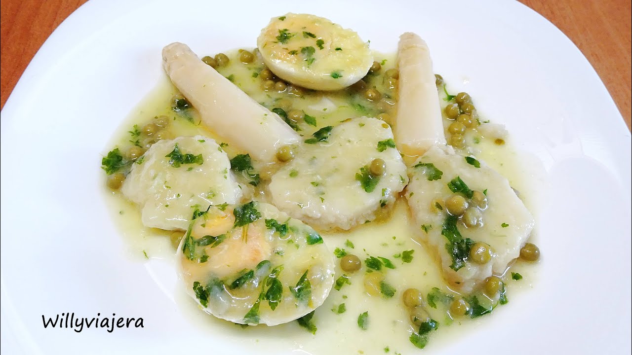 MEDALLONES DE BACALAO🐟 FRESCO EN SALSA VERDE. Skrei