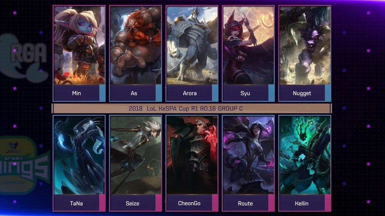 [2018 LoL KeSPA Cup] JAG vs RGA - 1Round Ro16 Group C Game 1