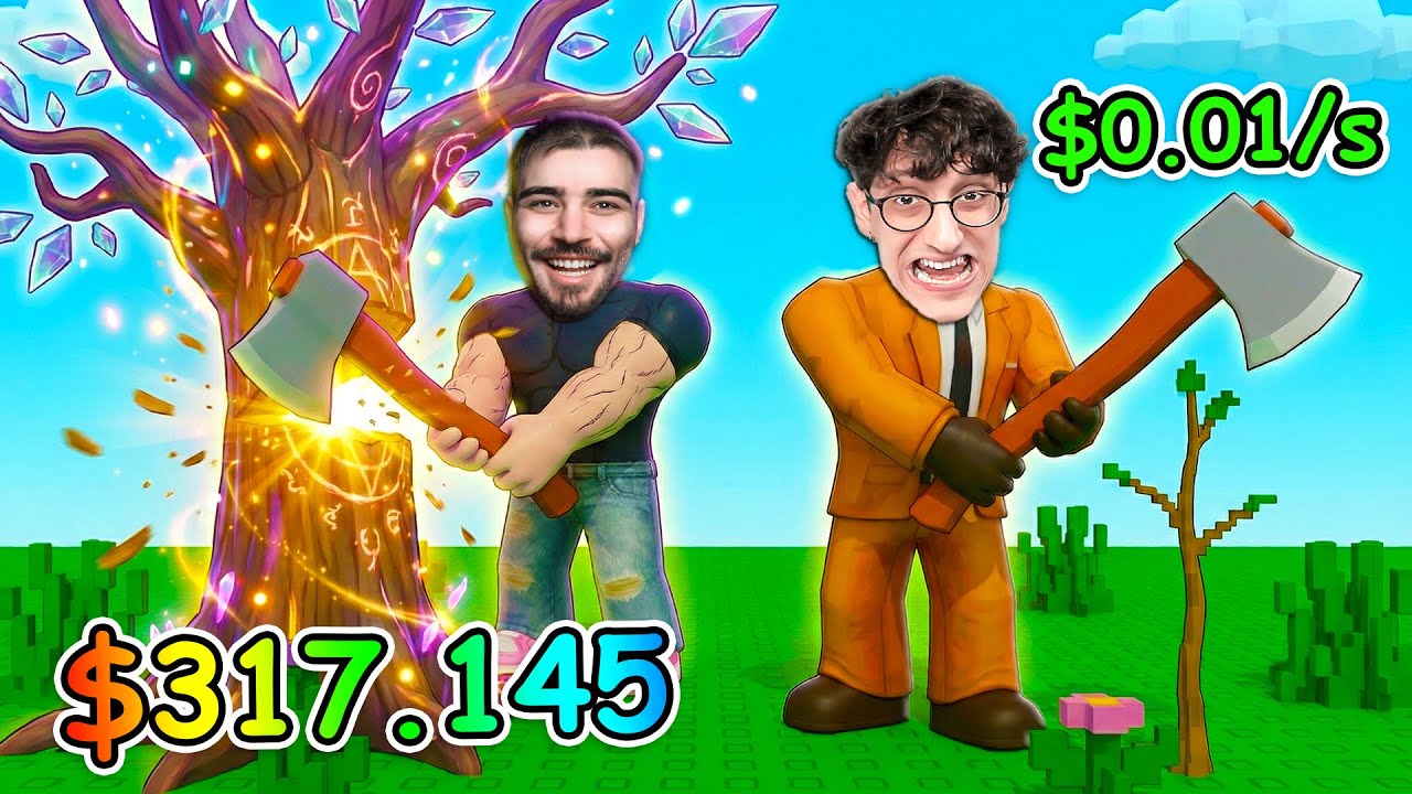 ΚΟΨΕ ΤΟ ΔΕΝΤΡΟ = ΛΕΦΤΑ στο ROBLOX!