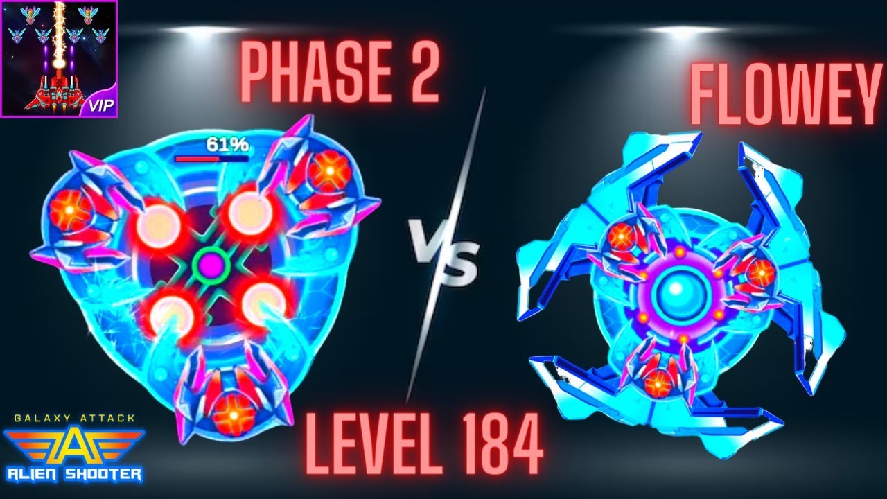 Galaxy Attack Alien Shooter New Level 184 | New Boss 46 Flowey Killed By Zambario Gamers