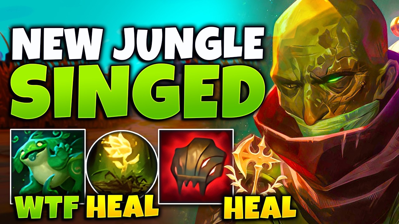 So Jungle Singed is completely broken this season... (8.3 CS PER MINUTE WTF?)