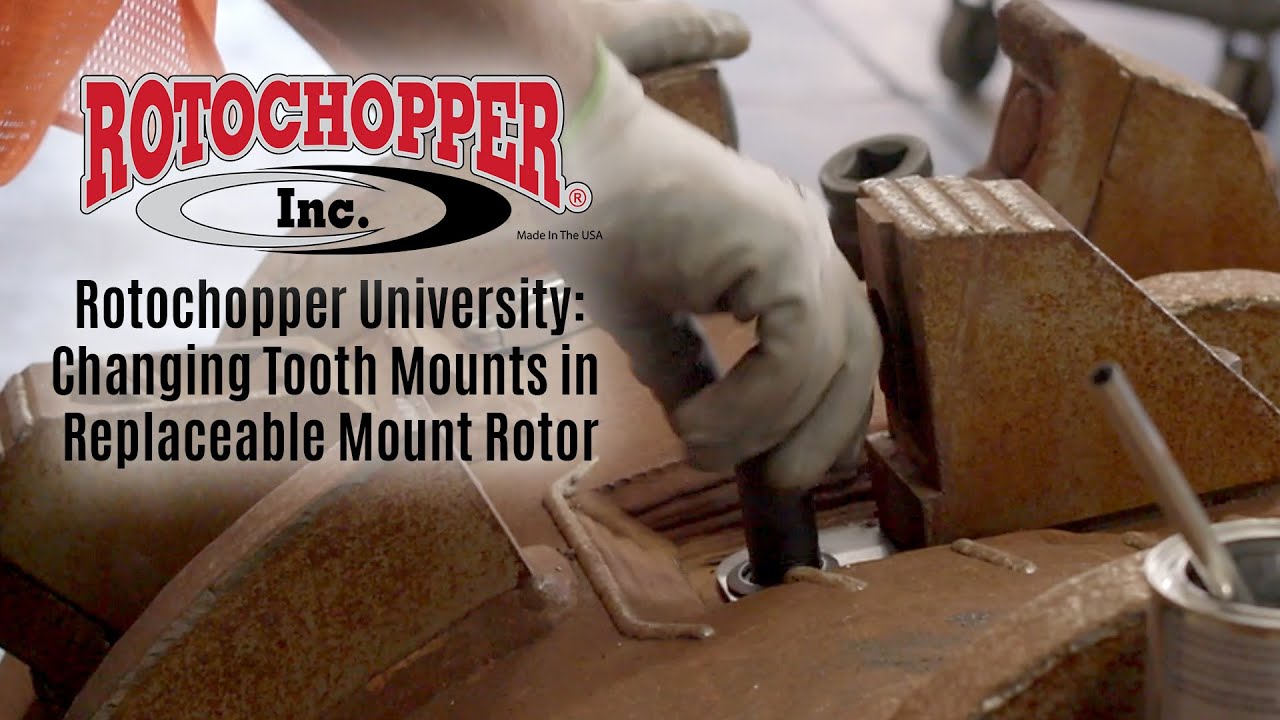 Rotochopper University: How to Change Tooth Mounts on a Replaceable Mount Rotor