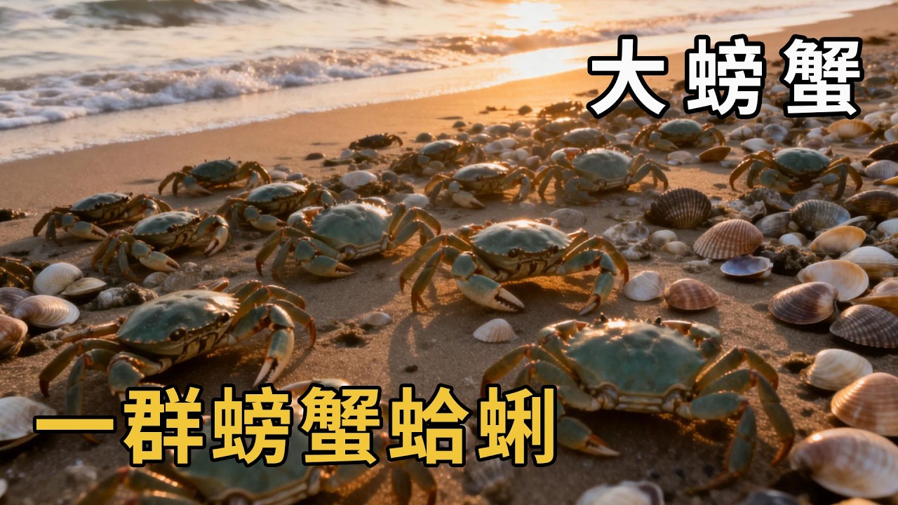 大干潮趕海驚喜大冒險！海鮮多到不用找螃蟹蛤蜊隨便撿，阿富雙手抓不停直呼大財了！