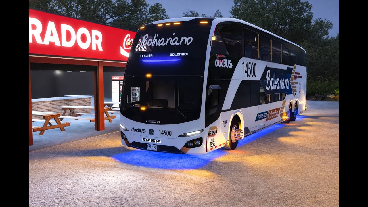 Saliendo del terminal de Medellin - Alto de Minas | American Truck Simulator Marcopolo Scania G8.