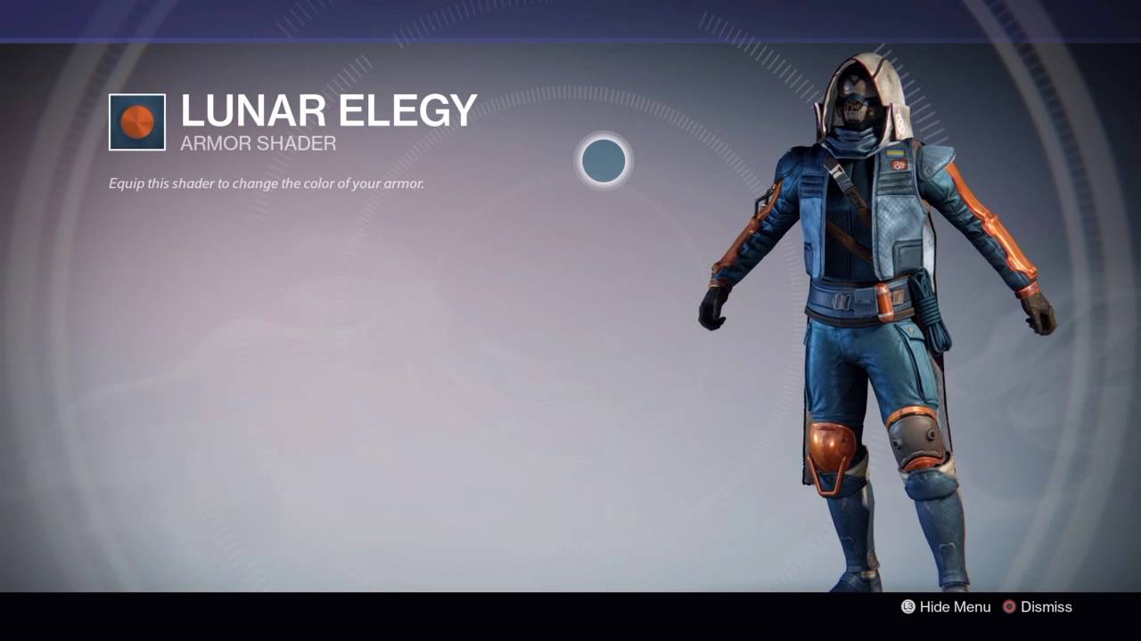 Destiny Hunter: Long Tomorrow 9G ALL SHADERS Full Set PS4 Exclusive Armor