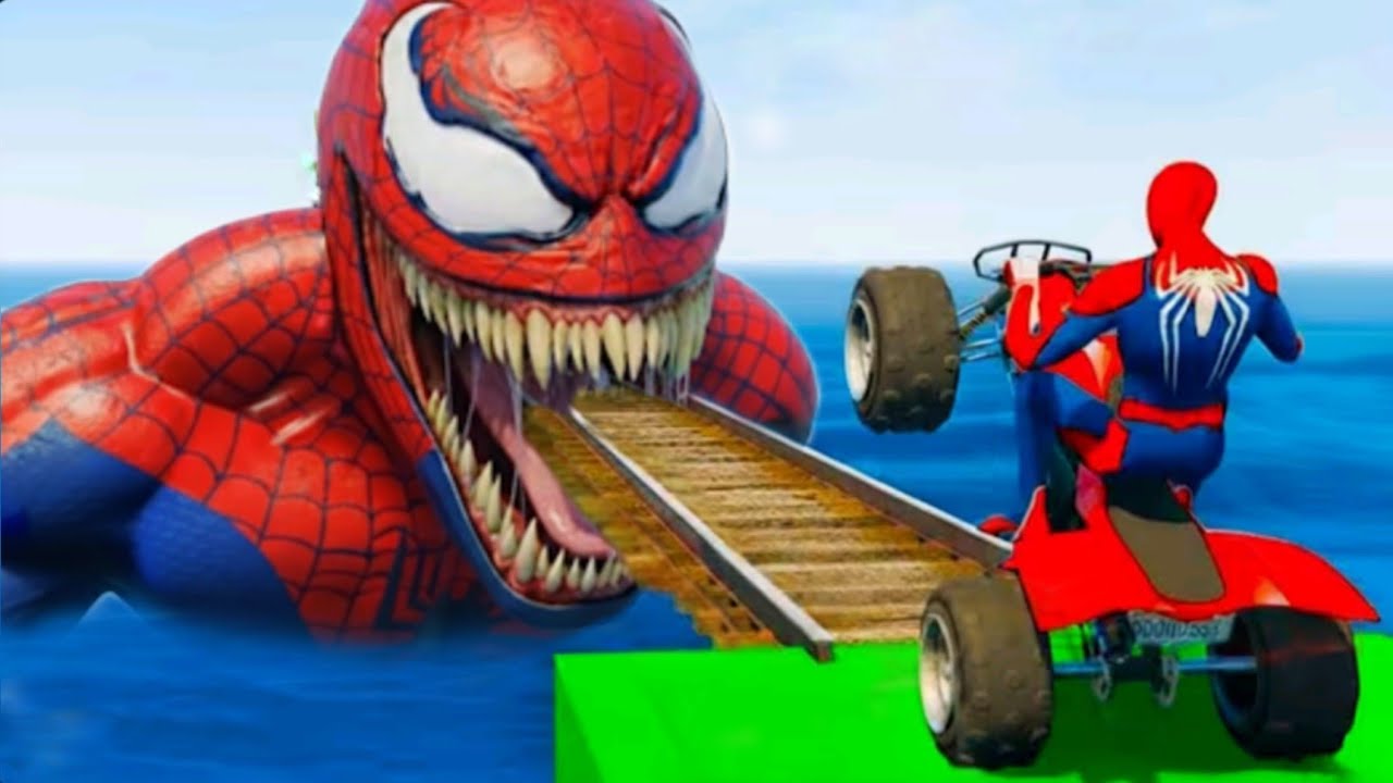 Spiderman vs Batman سبايدر مان ضد باتمان ضد آيرون مانvs Superman | GTA 5 Superheroes Funny Gameplay.