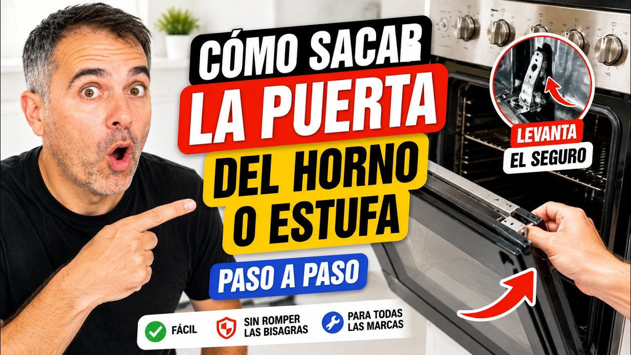 💡 Como sacar la puerta del horno. Aprende a desmontar tu estufa👈
