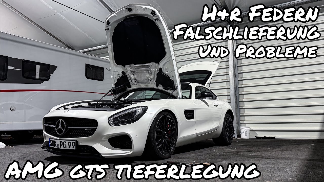 Endlich liegt er unten! Wir verbauen H&R Tieferlegungsfedern im AMG GT-S