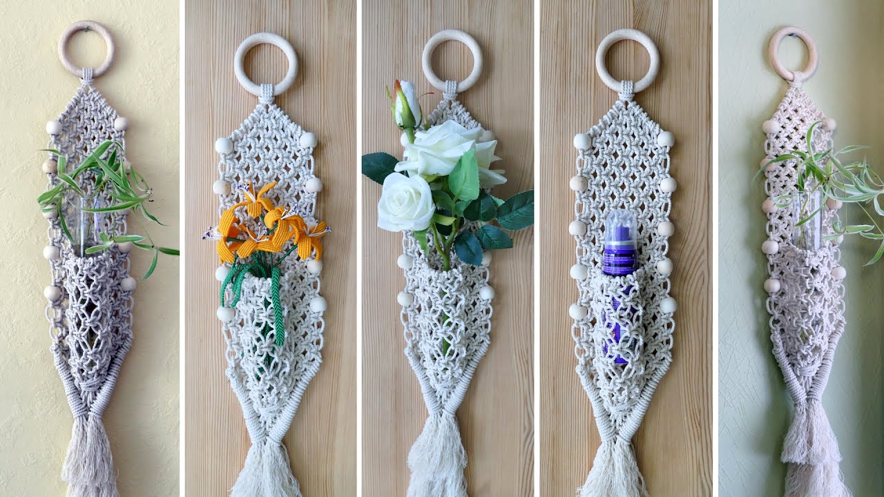 Easy Macrame Tube Hanger