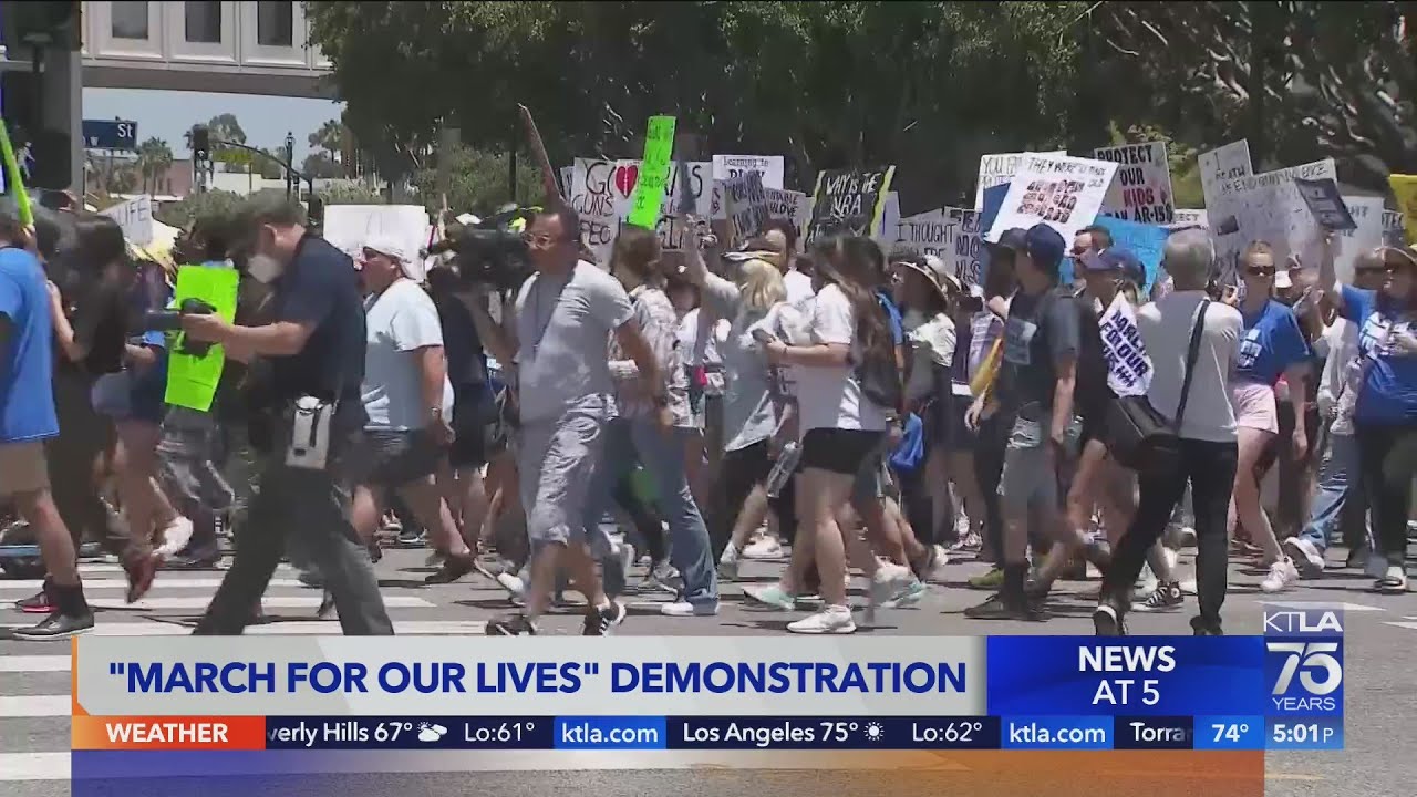 Thousands attend March for Our Lives rallies across U.S., demand action on gun laws