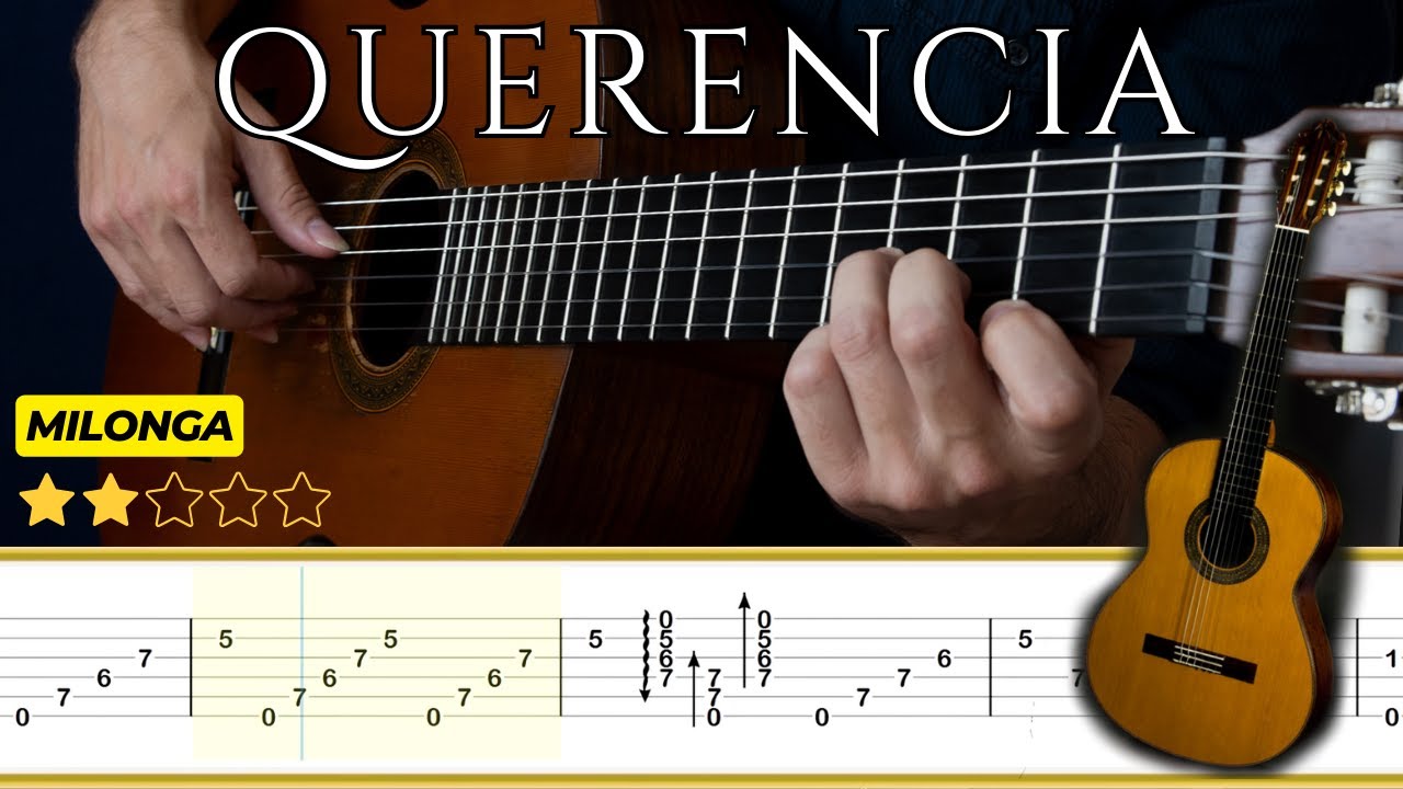 QUERENCIA (Milonga) 🎸 Héctor Ayala || Tutorial para Guitarra Clásica + TABS
