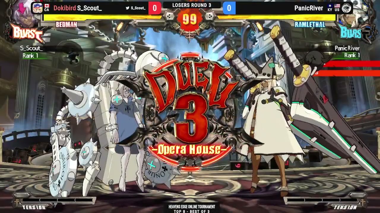 Guilty gear XRD Heavens Edge Online Tournament BEDMAN V RAM