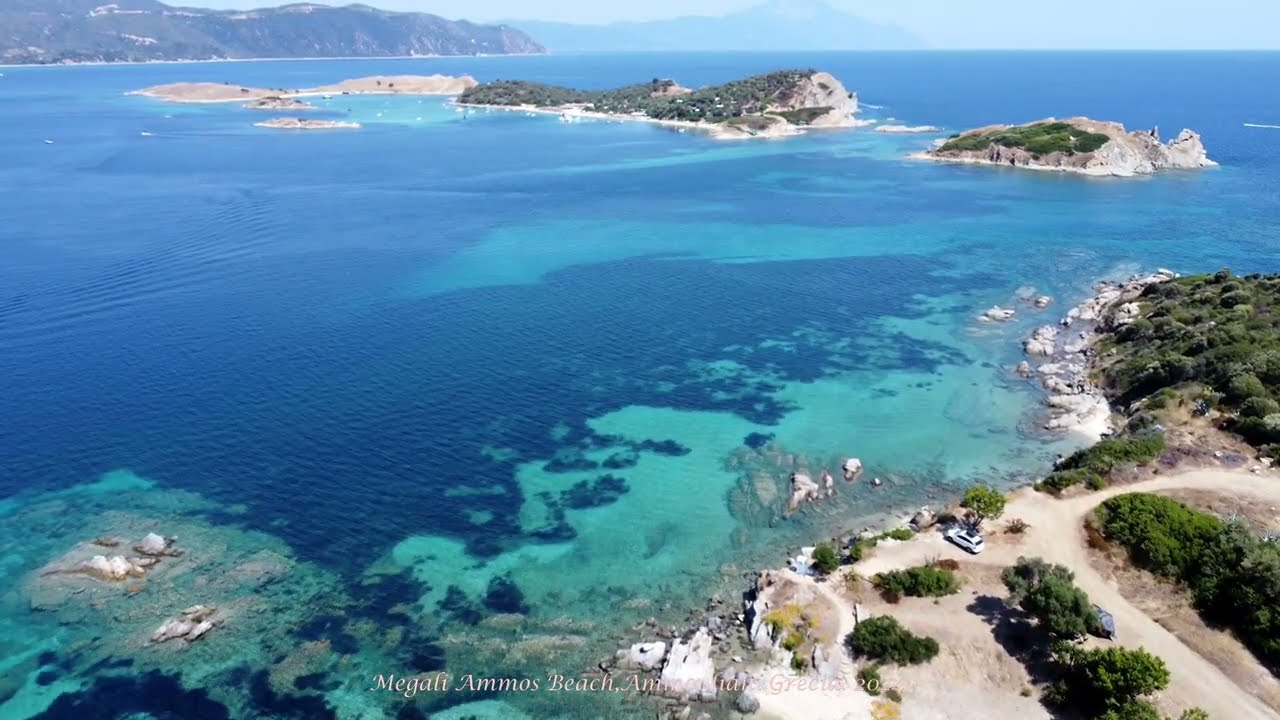 Megali Ammos Beach, Ammouliani,Grecia 2024.