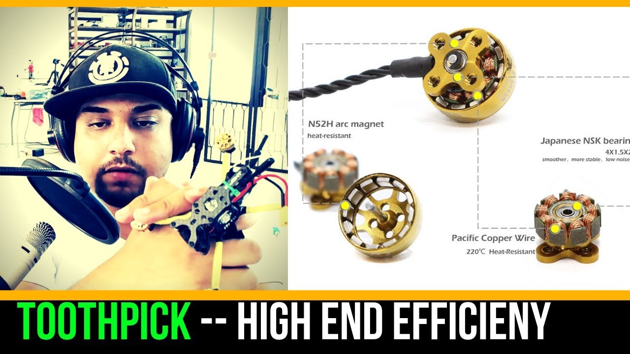 Most Powerfull Toothpick  Motor I have Tested // Flywoo 1103 Toothpick Motor