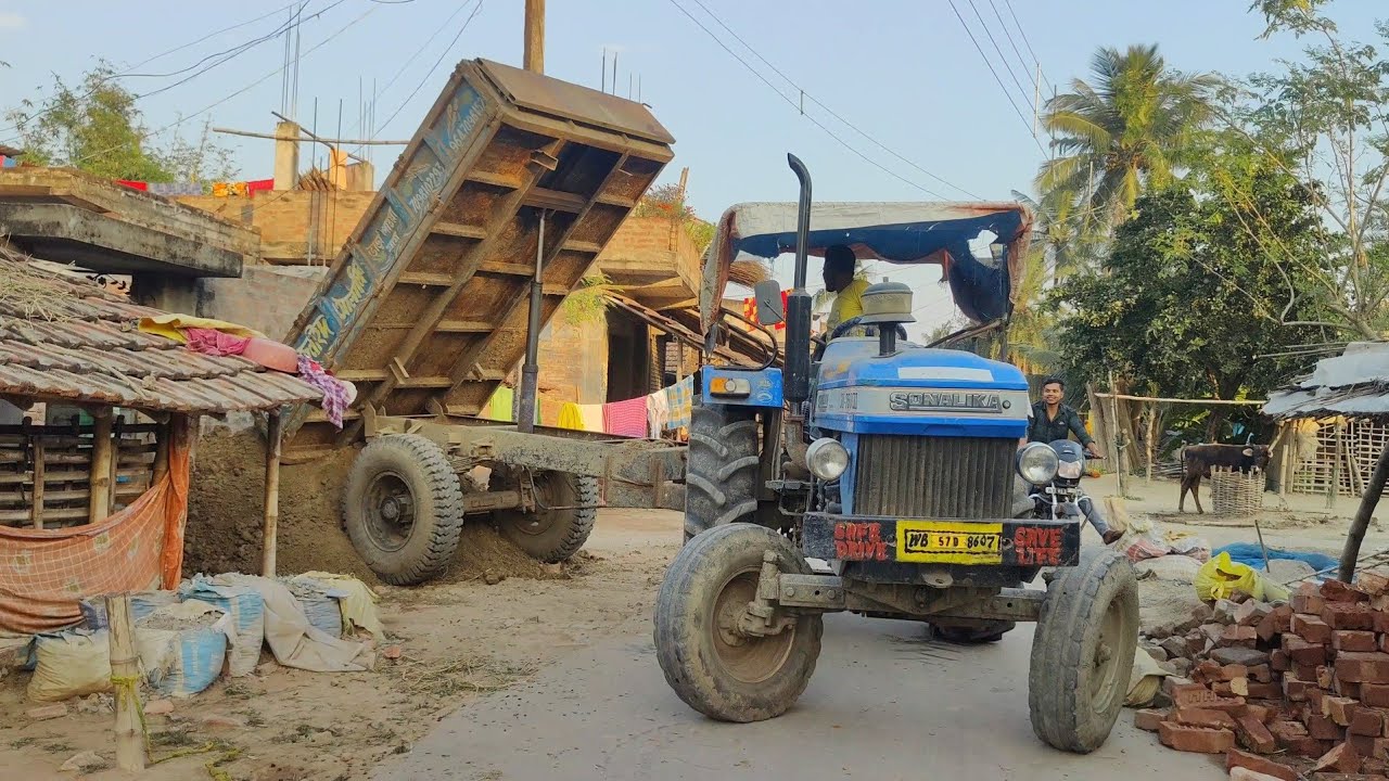 2wd Sonalika Di 750 Tractor Full Loading In unload| Tractor Farming Video | Tractor Full Load ||