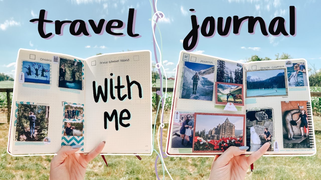 ✈️ Travel Journal With Me Process Video | Canada | Travel Journal Spread Ideas | Creative Journaling