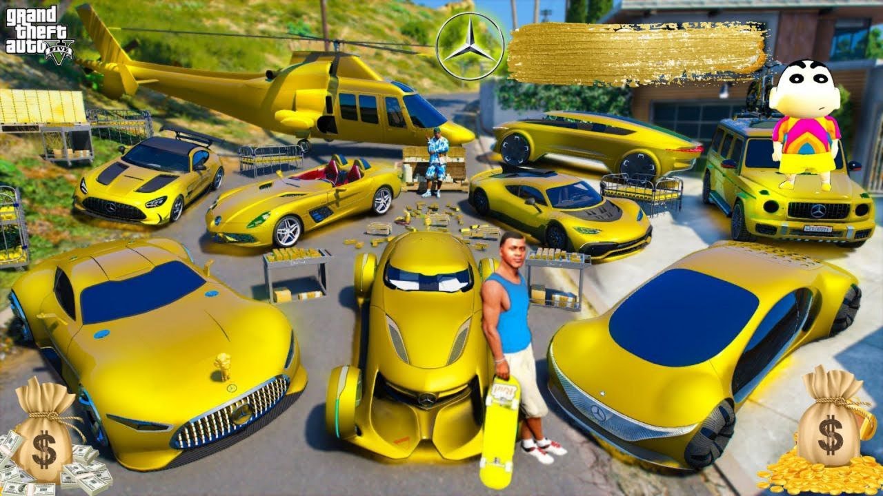 FRANKLIN TOUCH ANYTHING BECOME GOLD || EVERYTHING IS FREE IN GTA 5