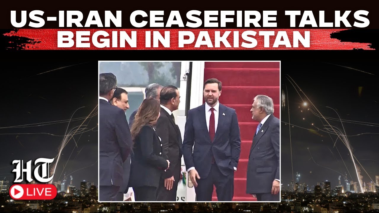 LIVE | US-Iran Ceasefire Talks Begin in Pakistan Amid Rising Regional Tensions | Vance In Pakistan