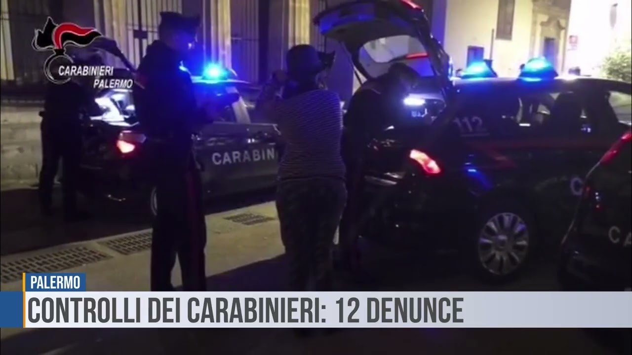 Palermo: controlli dei Carabinieri, 12 denunce