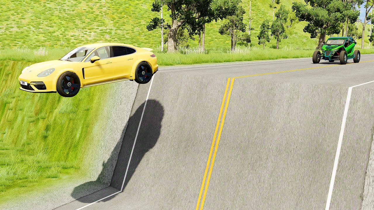 Mobil vs Unfinished Road #13 - BeamNG Drive