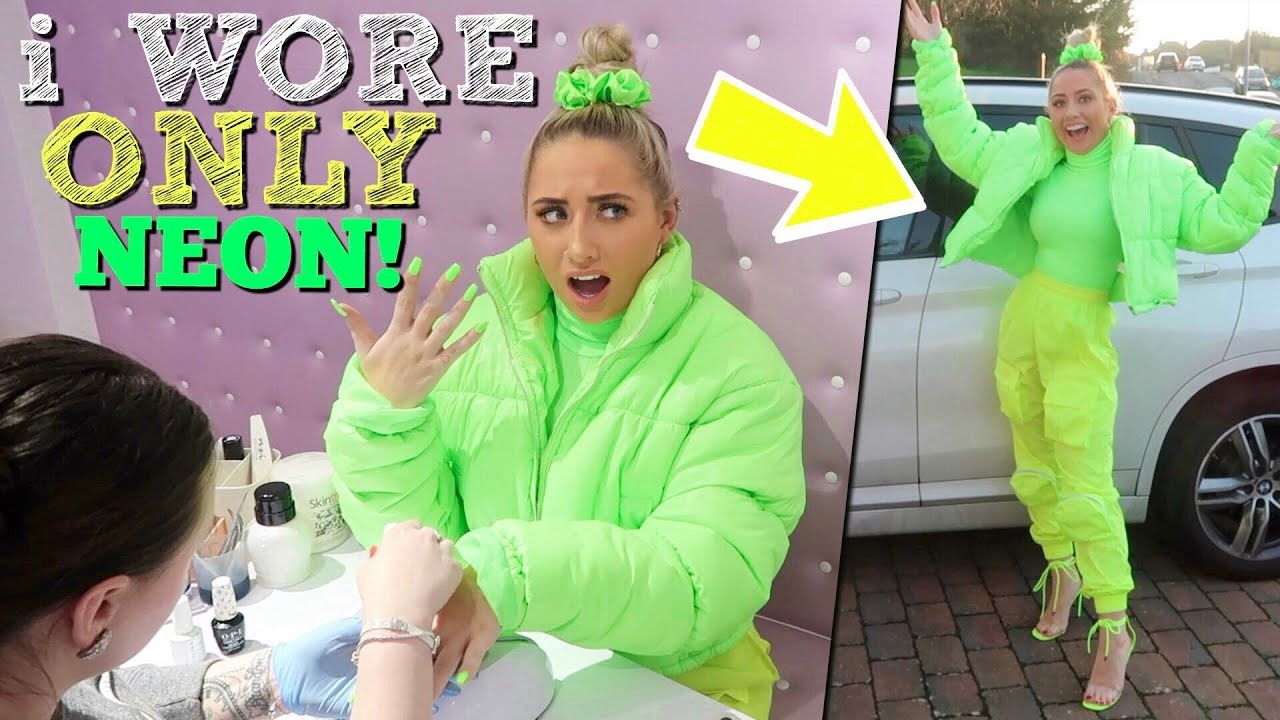 i ONLY wore NEON for 24 hours!! | Saffron Barker