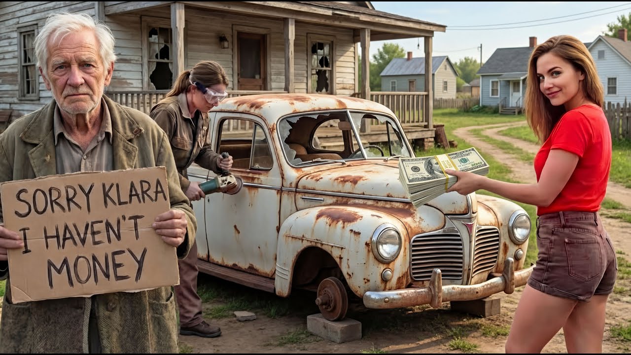 ASMR car restoration of rusty 1940 Dodge Business Coupe from grandma's old barn in the countryside