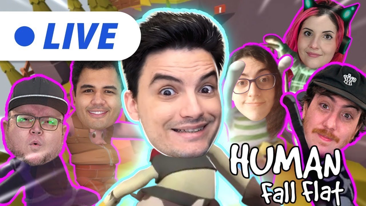 VAMOS ZERAR HUMAN FALL FLAT! VEM COM A GENTE! [+12]