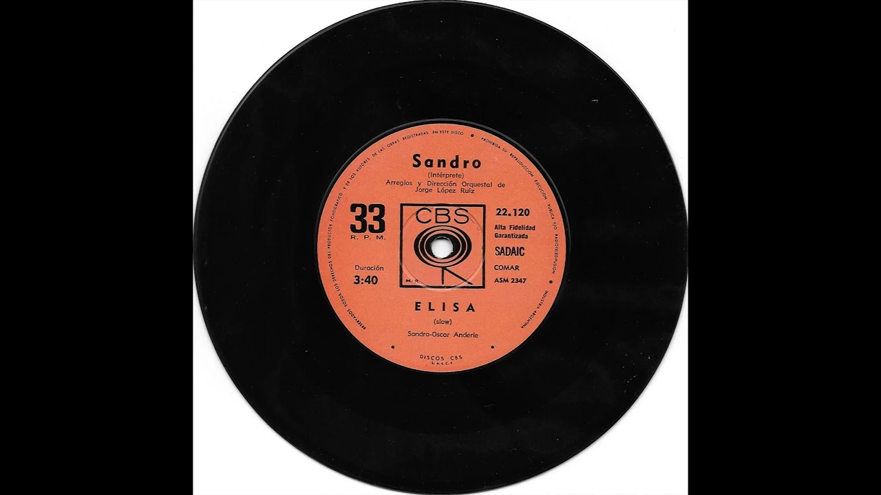 SANDRO ELISA 1969 CBS B