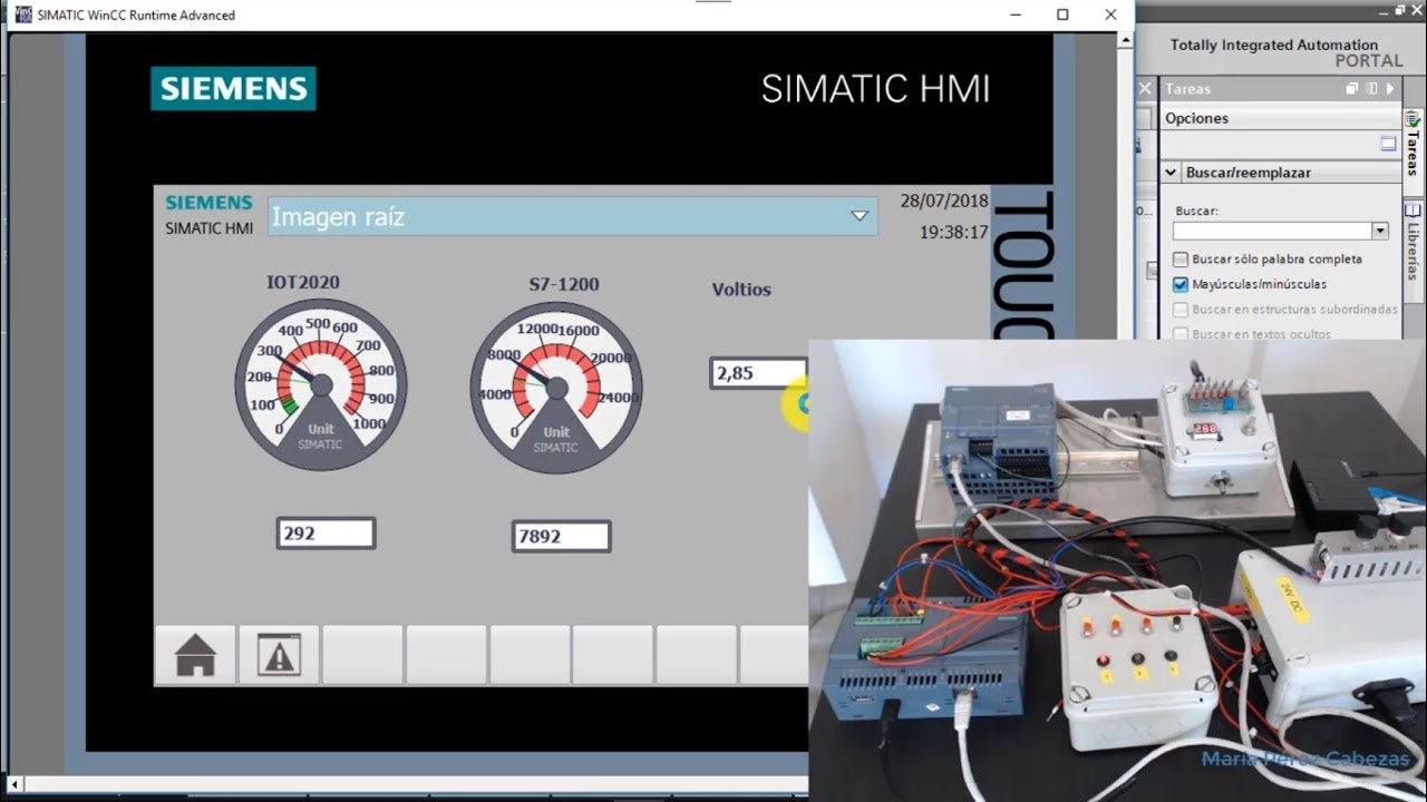 Cumunicación ModBus IOT2000 Arduino con S7-1200 y Pantalla HMI  (IOT2020)