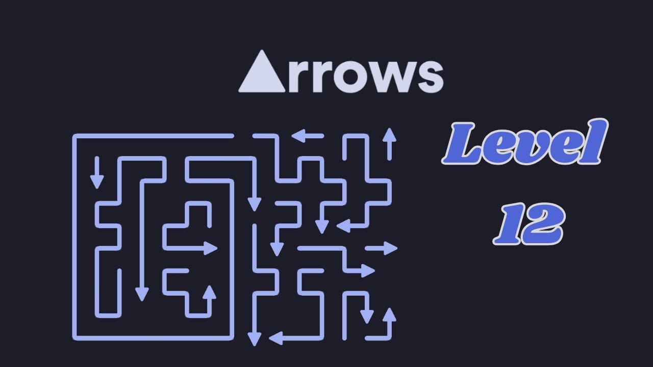 Arrows- Puzzle Escape Level 12 - No commentary Silent gameplay 