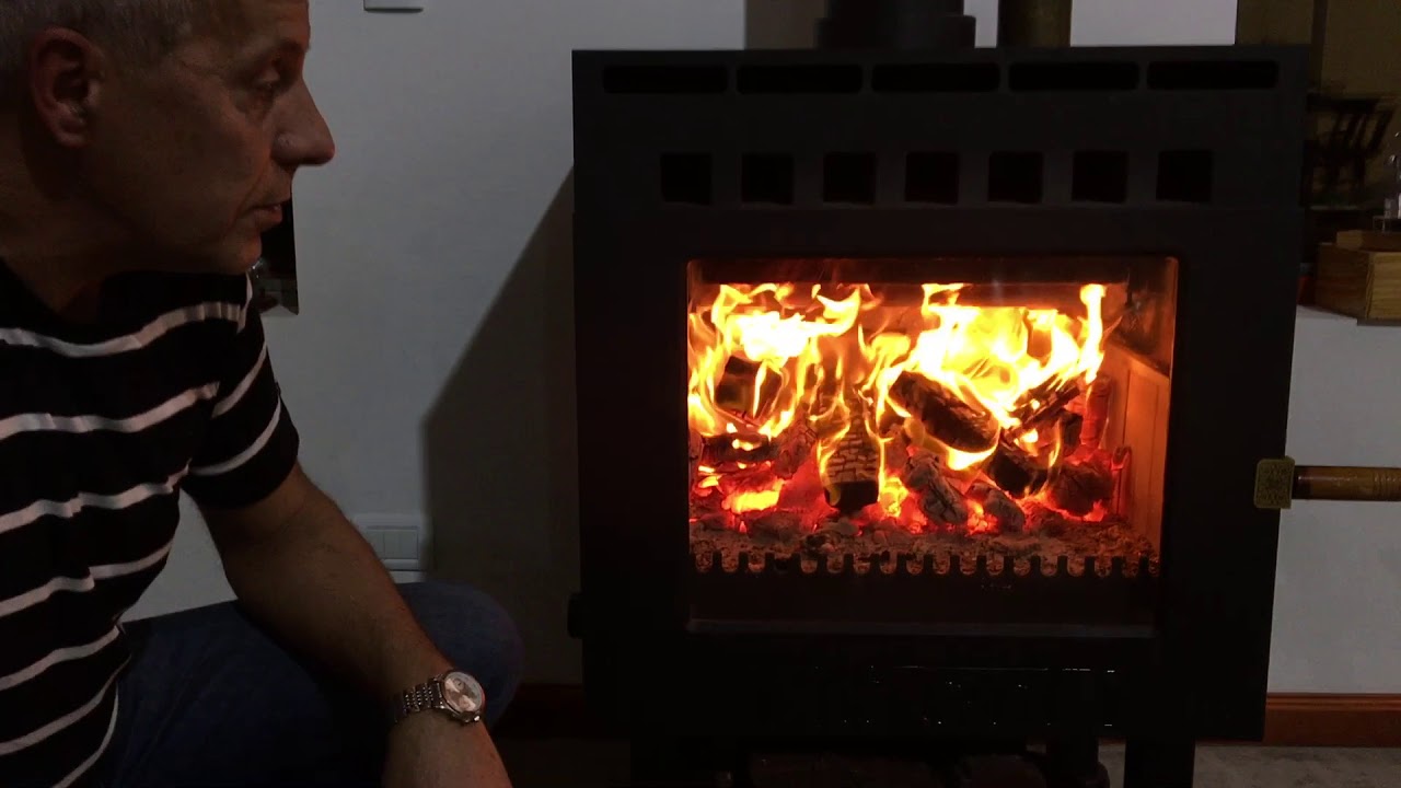 Estufa salamandra de doble combustión (explicada, funcionando, vista interior) - Daniel Tiberti