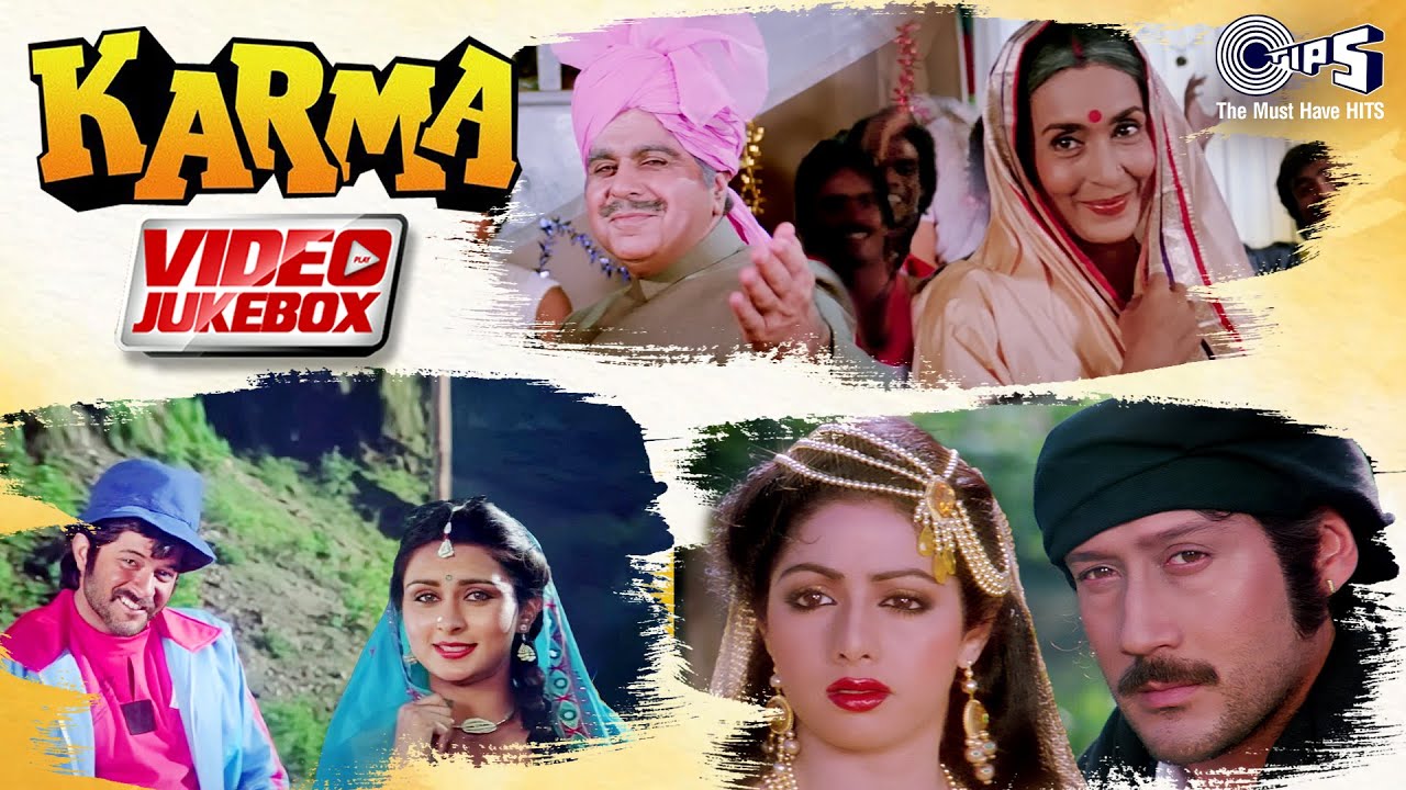 Karma Movie All Songs - Video Jukebox | Dilip Kumar, Nutan | Sridevi, Jackie Shroff | Anil Kapoor