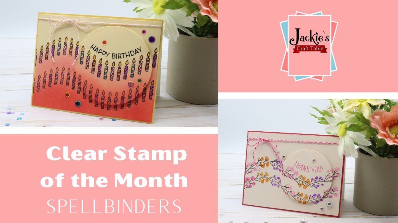 Off the Edge Stamping Technique | Spellbinders Clear Stamp of the Month |  April 2021