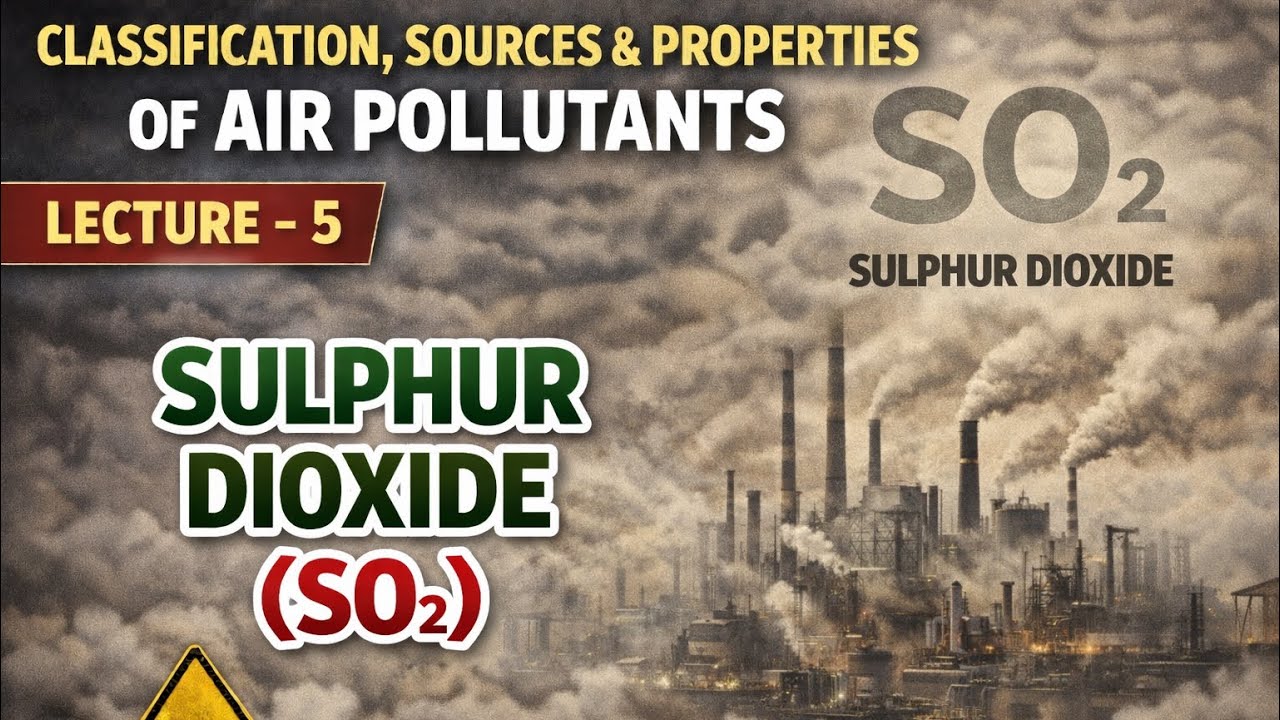 Sulphur dioxide (SO2). Lecture-5 Criteria air pollutant. UGC-NET/JRF, JKSET, Professor, Lecturer. 