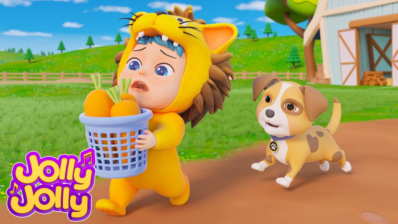 Бинго, беги сейчас! Изучите B-I-N-G-O и играйте на ферме | Jolly Jolly - Детские песни