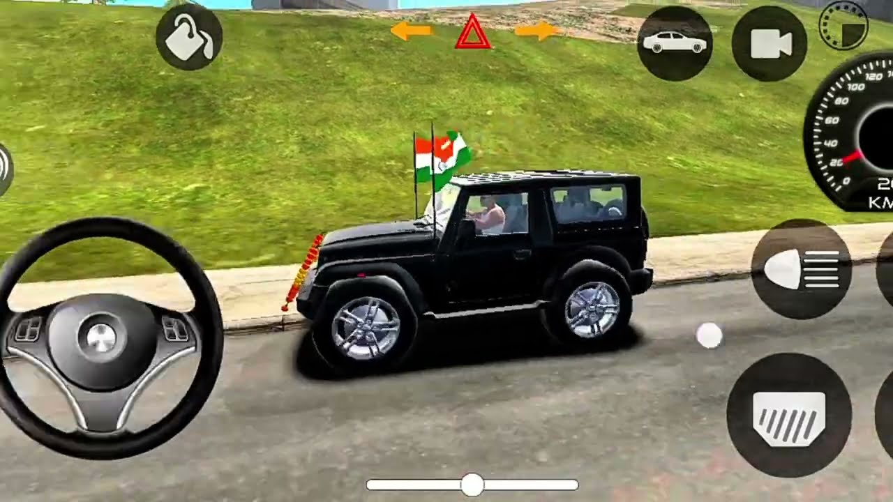 Dollar 💵 ( song ) Mala & flag Decoration baigani 👀Mahindra Thar | Indian cars Simulator 3d #THARAALE