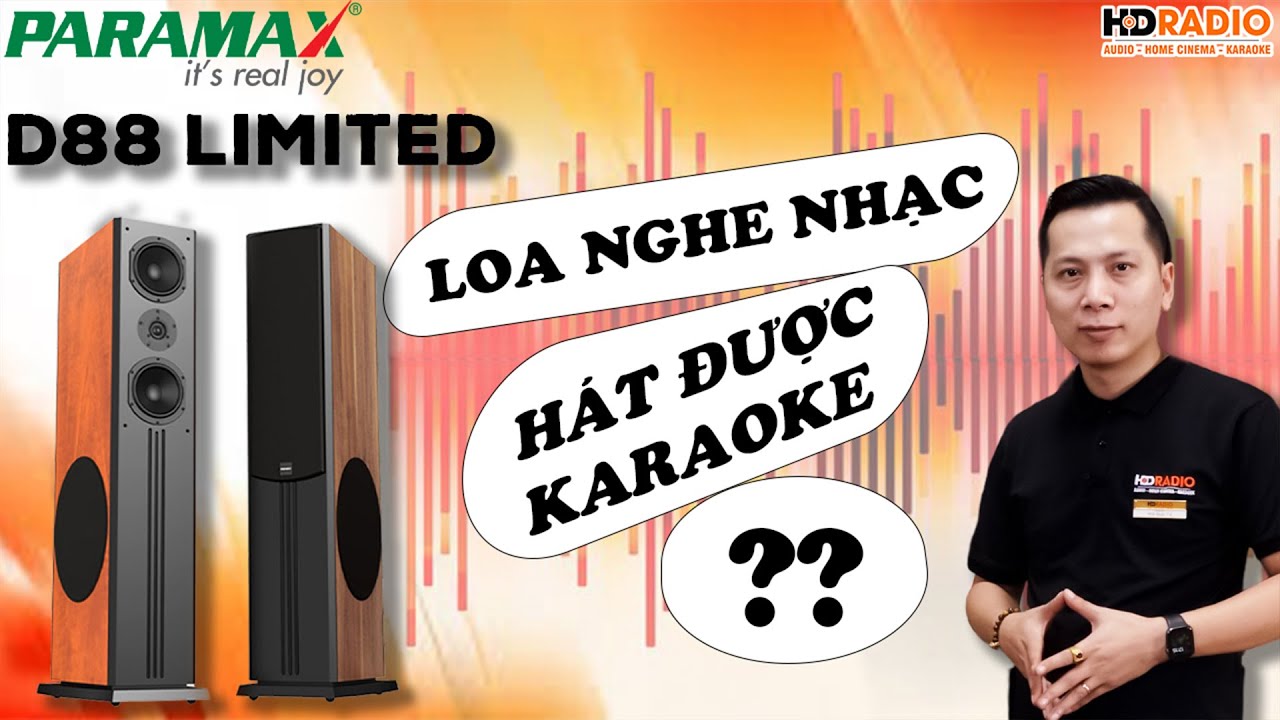 Loa Paramax D88 Limited // Loa Nghe Nhạc Có Hát Được Karaoke ???