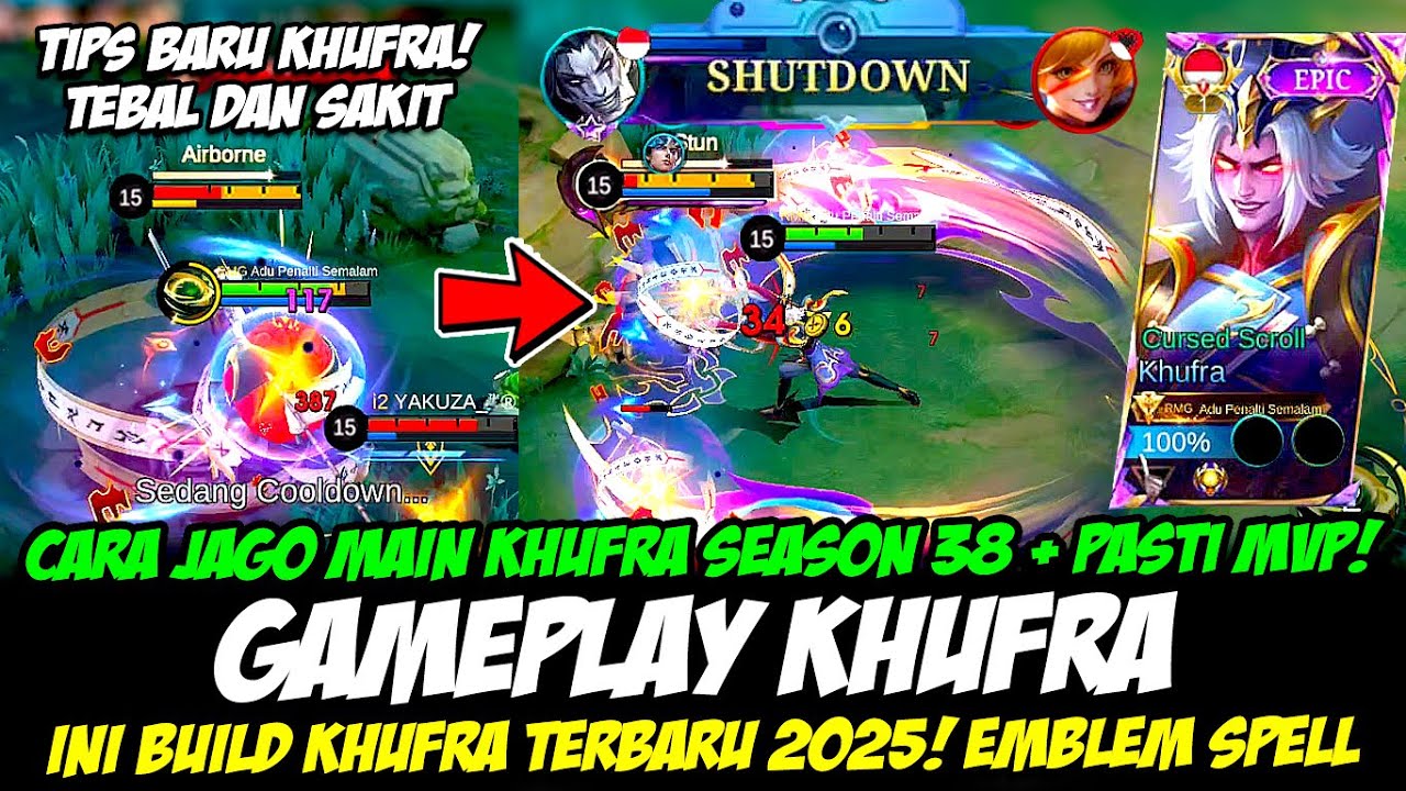 CARA JAGO MAIN KHUFRA SEASON 38 + COMBO KHUFRA MONTAGE❗BUILD KHUFRA 2025❗GAMEPLAY KHUFRA EPIC SKIN