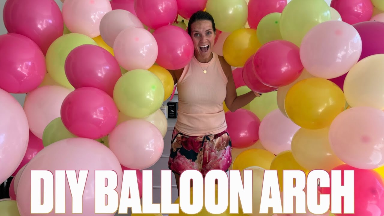 HOW TO MAKE A 12 FOOT BALLOON ARCH FOR $12 | SIMPLE AND EASY DIY BALLOON ARCH FOR ANY PARTY BIRTHDAY