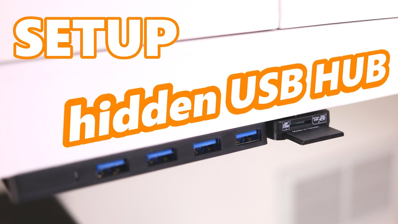 Setup - Under Desk Mounted USB HUB / Card Reader Tutorial and Tips