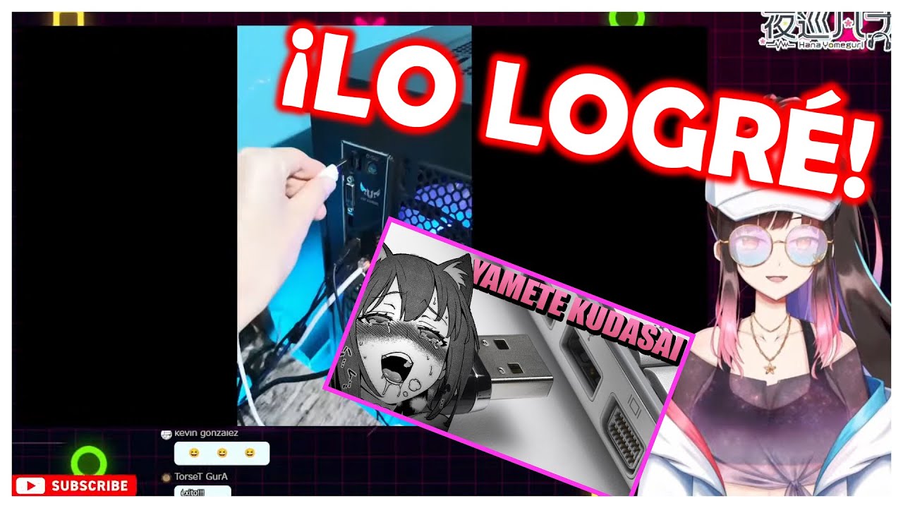 Vtuber JAPONESA hace que su PC diga ¡YAMETE KUDASAI! (USAR AUDIFONOS) - Hana Yomeguri